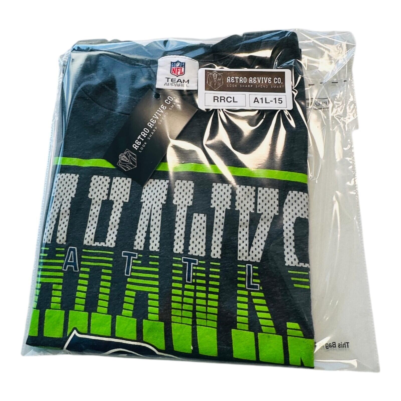 NFL Seahawks T-Shirt Men's UK Size L Grey Graphic Print