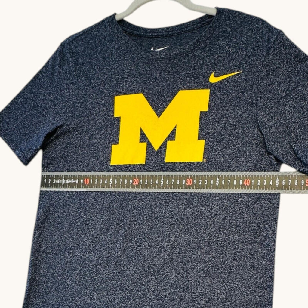 Nike Michigan Wolverines T-Shirt Men's UK Size S Grey