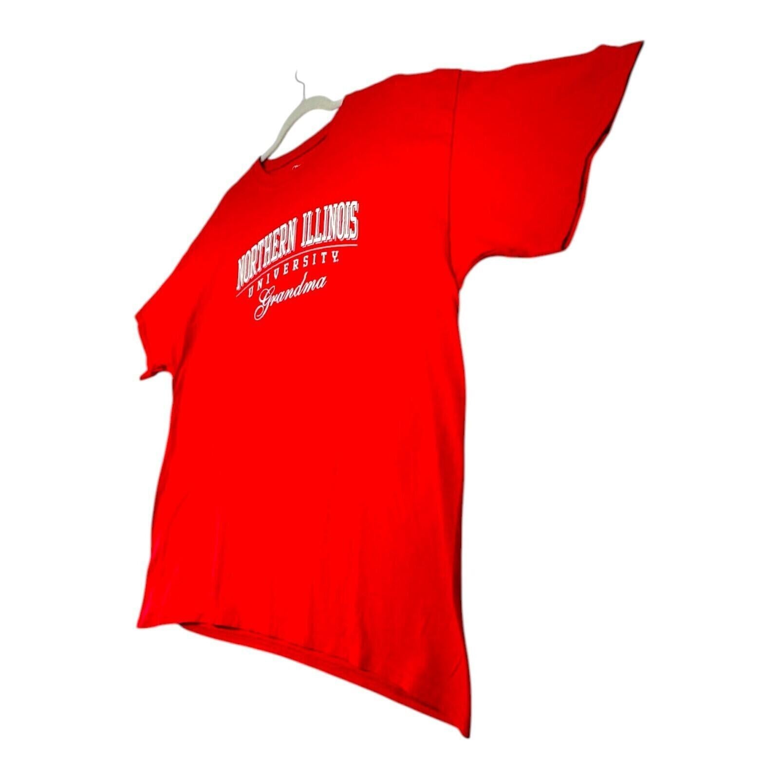 Champion Northern Illinois T-Shirt Women's UK Size XL Red