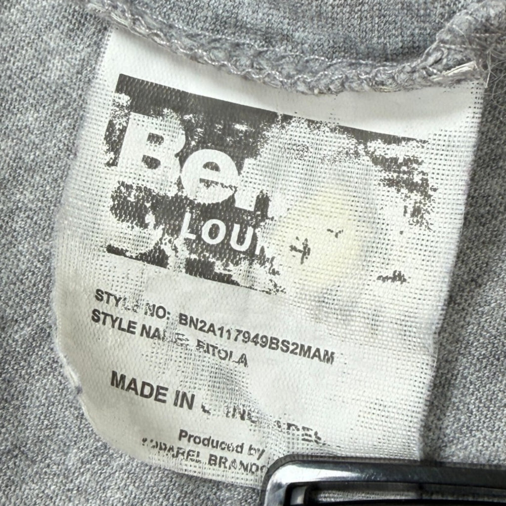 Bench grey t-shirt graphic print crew neck short sleeve with subtle chest branding.