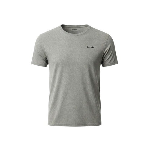 Bench grey t-shirt graphic print crew neck short sleeve with subtle chest branding.