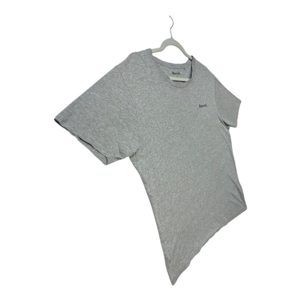 Bench grey t-shirt graphic print crew neck short sleeve with subtle chest branding.