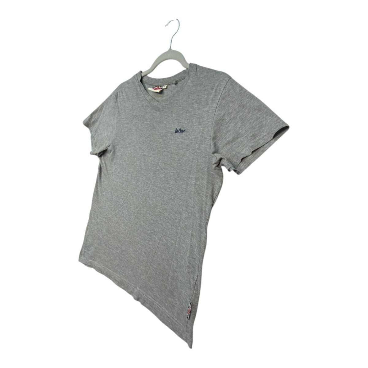 Lee Cooper grey t-shirt short sleeve crew neck with embroidered logo detail.