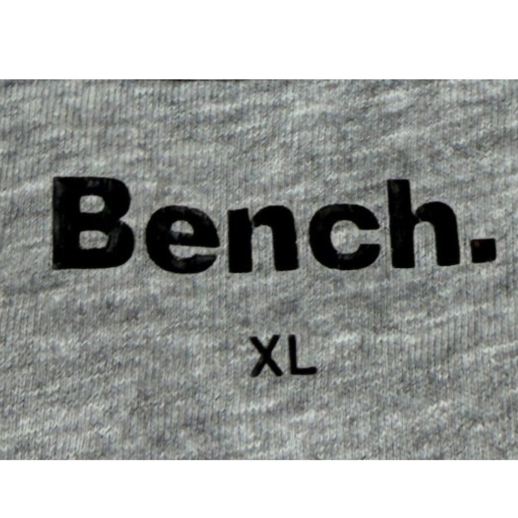 Bench grey t-shirt graphic print crew neck short sleeve with subtle chest branding.