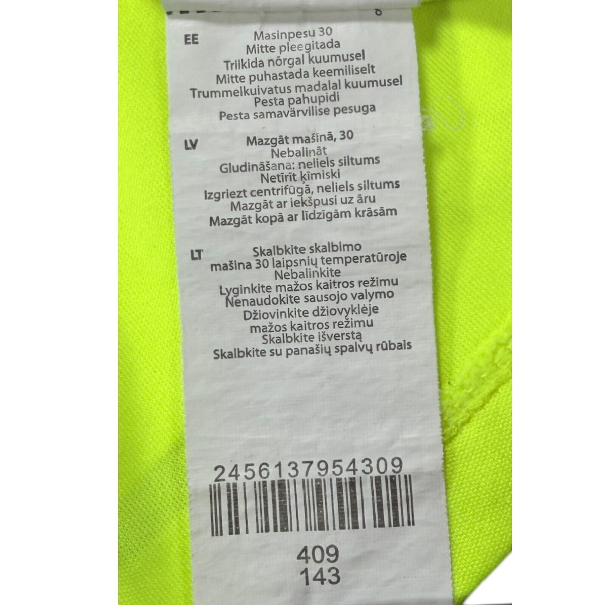 Karrimor yellow long sleeve run top with fluorescent accents and logo detail.