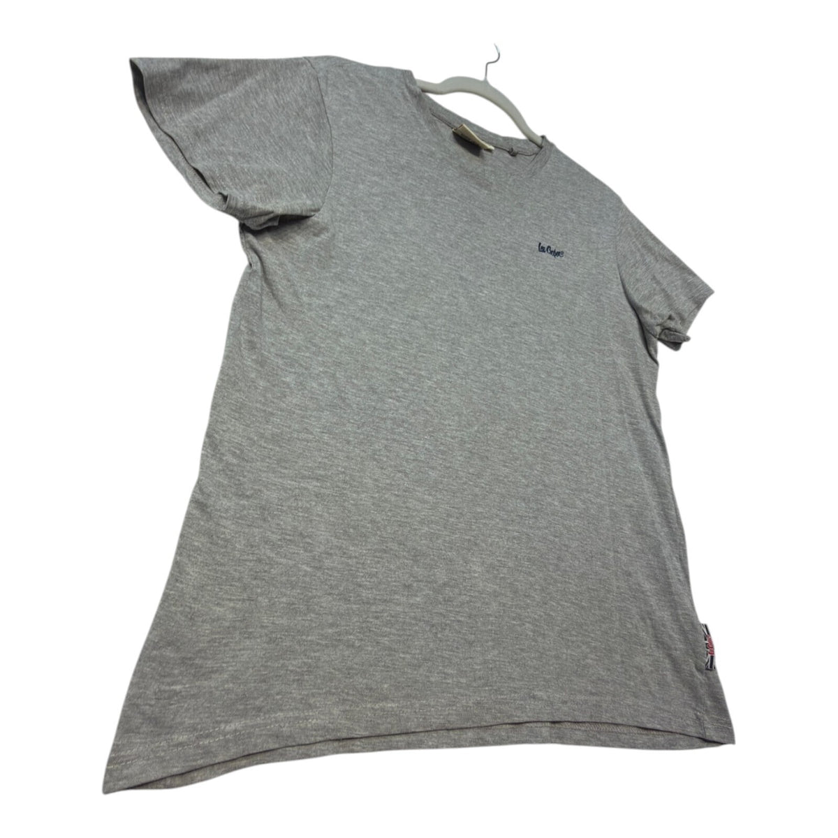 Lee Cooper grey t-shirt short sleeve crew neck with embroidered logo detail.